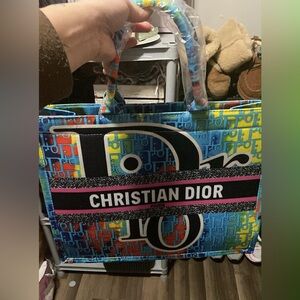 Large Multicolor Logo Tote